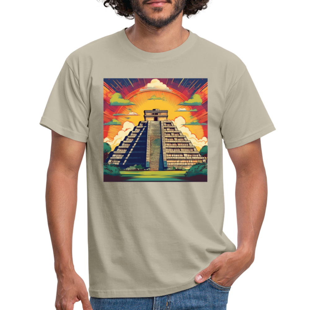 T-Shirt Mexico "Pyramide" - Sandbeige