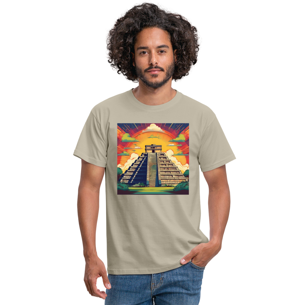 T-Shirt Mexico "Pyramide" - Sandbeige