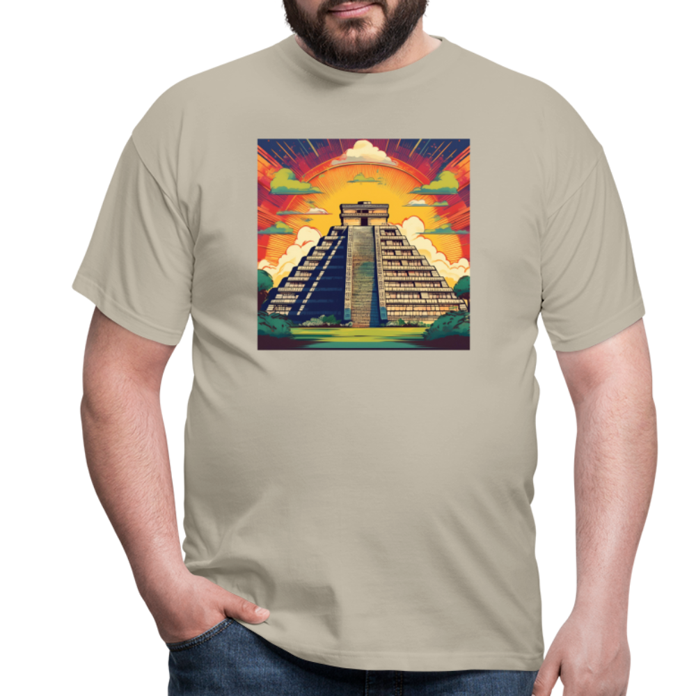 T-Shirt Mexico "Pyramide" - Sandbeige