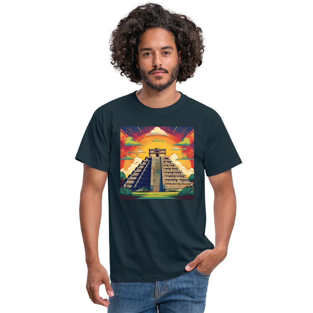 T-Shirt Mexico "Pyramide" - Navy