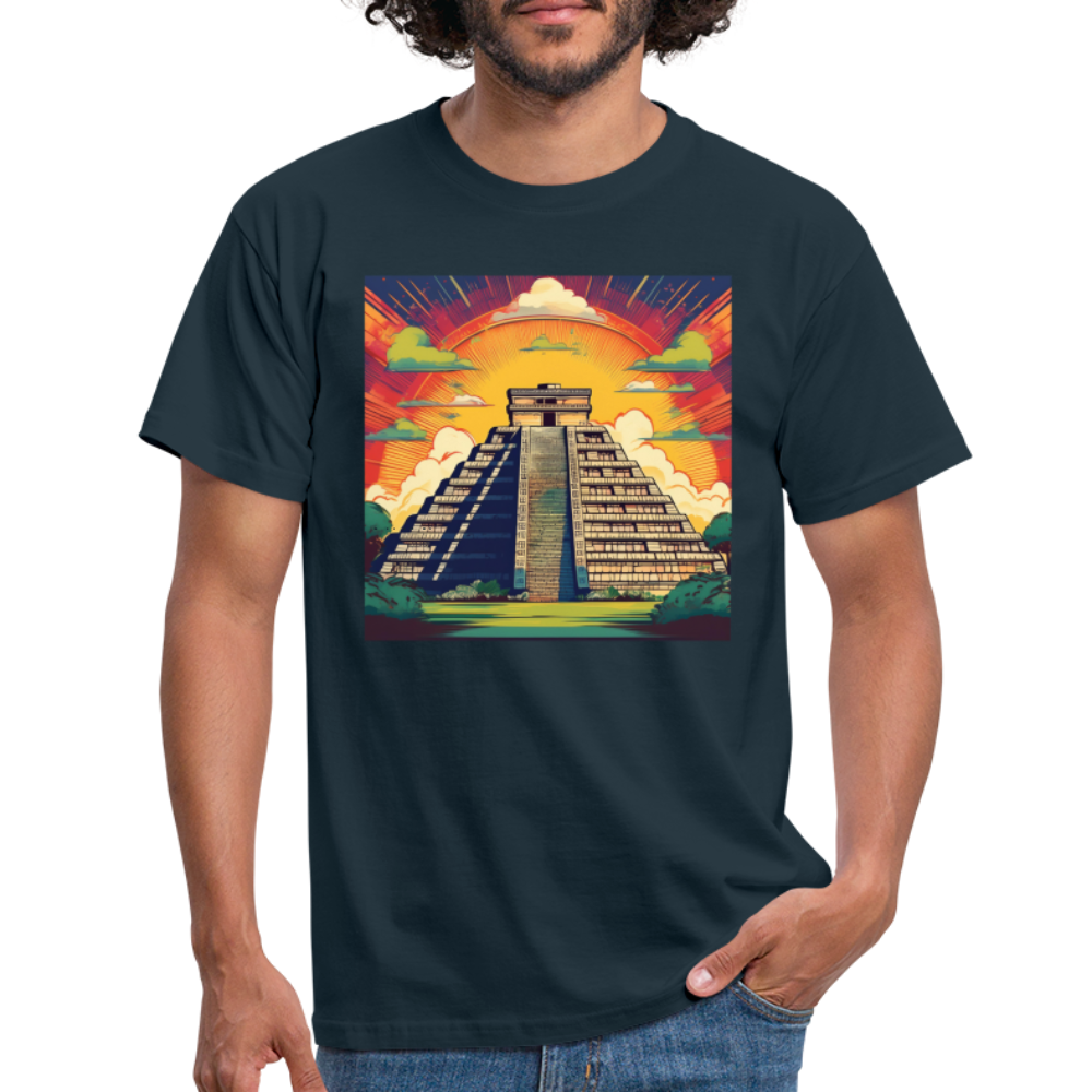 T-Shirt Mexico "Pyramide" - Navy