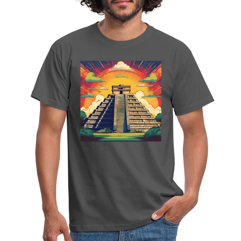 T-Shirt Mexico "Pyramide" - Anthrazit