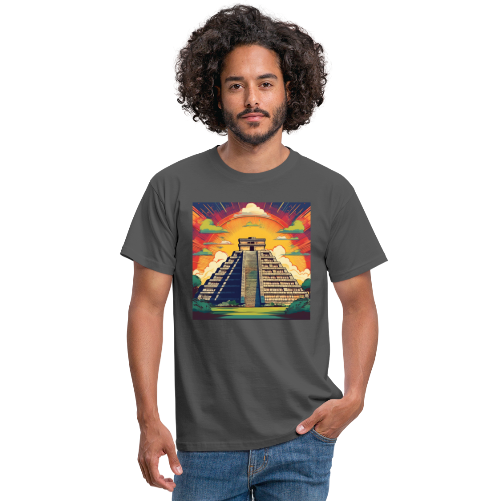 T-Shirt Mexico "Pyramide" - Anthrazit