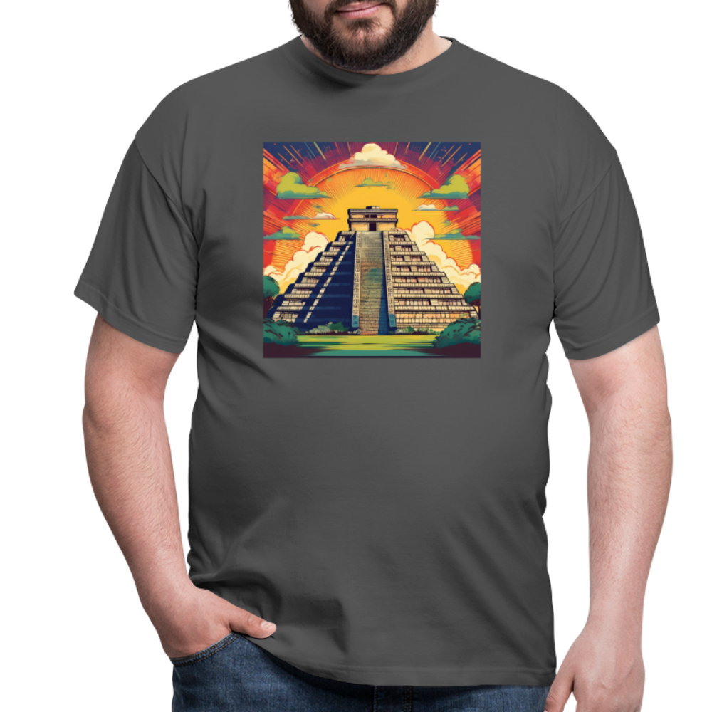 T-Shirt Mexico "Pyramide" - Anthrazit
