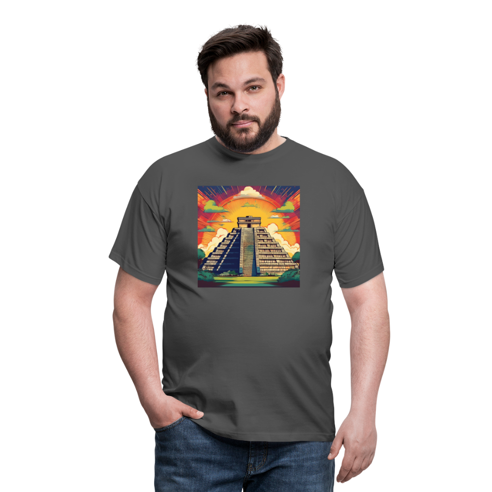 T-Shirt Mexico "Pyramide" - Anthrazit