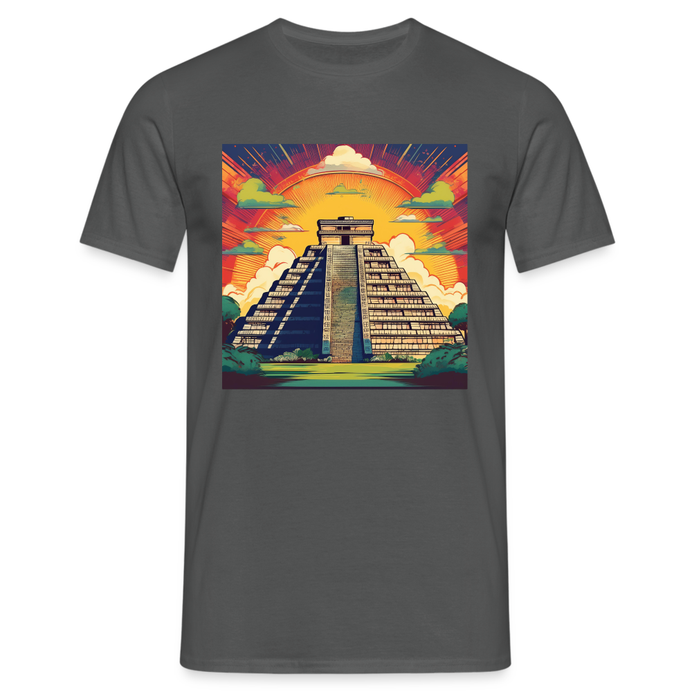 T-Shirt Mexico "Pyramide" - Anthrazit