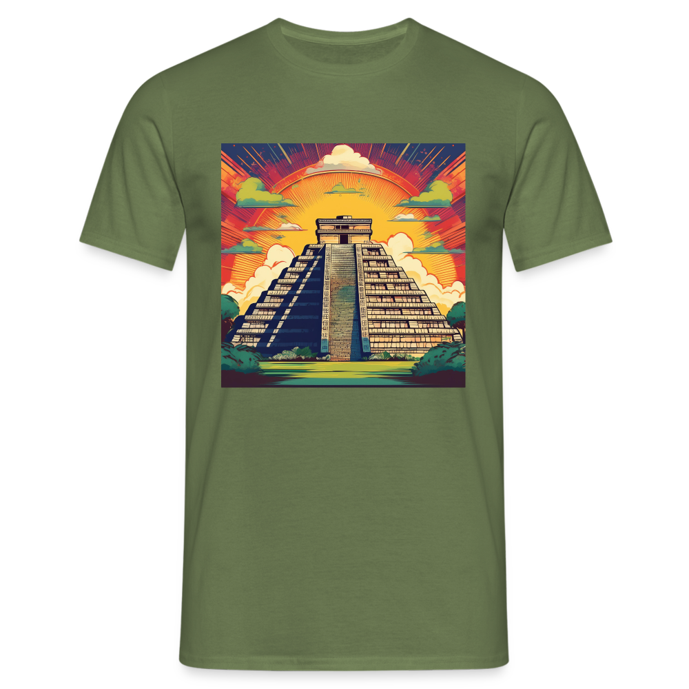 T-Shirt Mexico "Pyramide" - Militärgrün