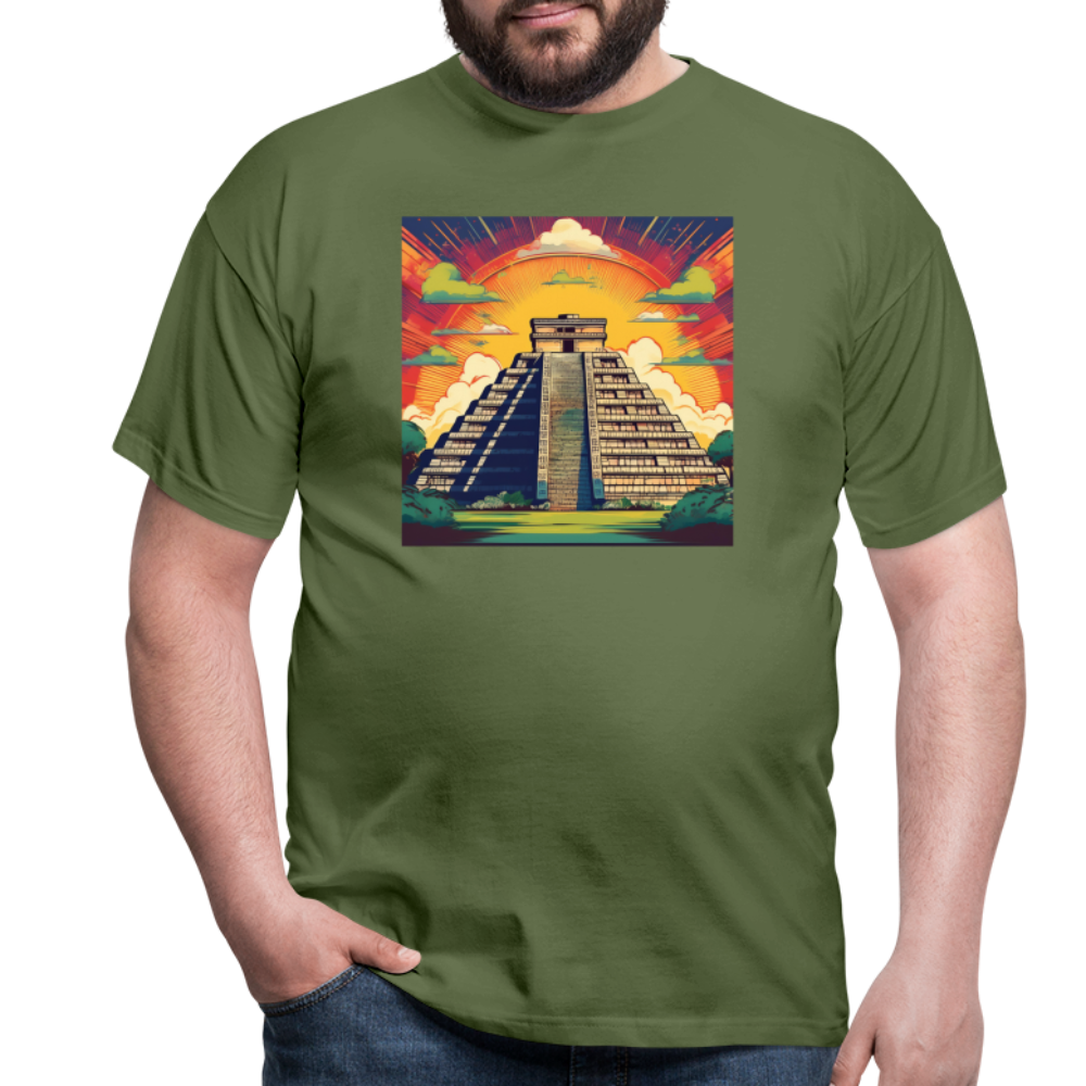 T-Shirt Mexico "Pyramide" - Militärgrün