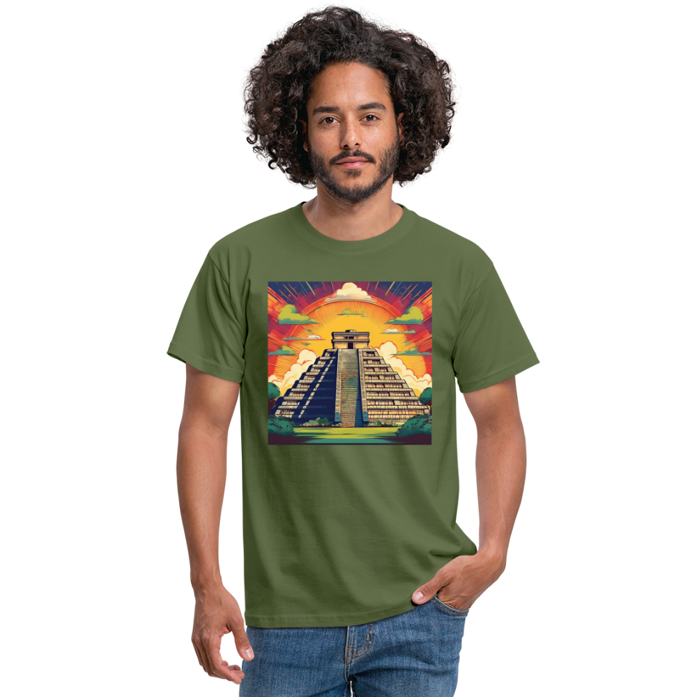 T-Shirt Mexico "Pyramide" - Militärgrün