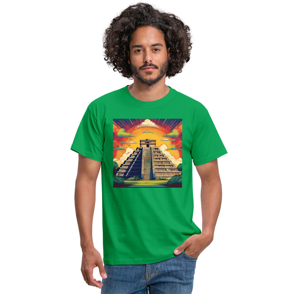 T-Shirt Mexico "Pyramide" - Kelly Green