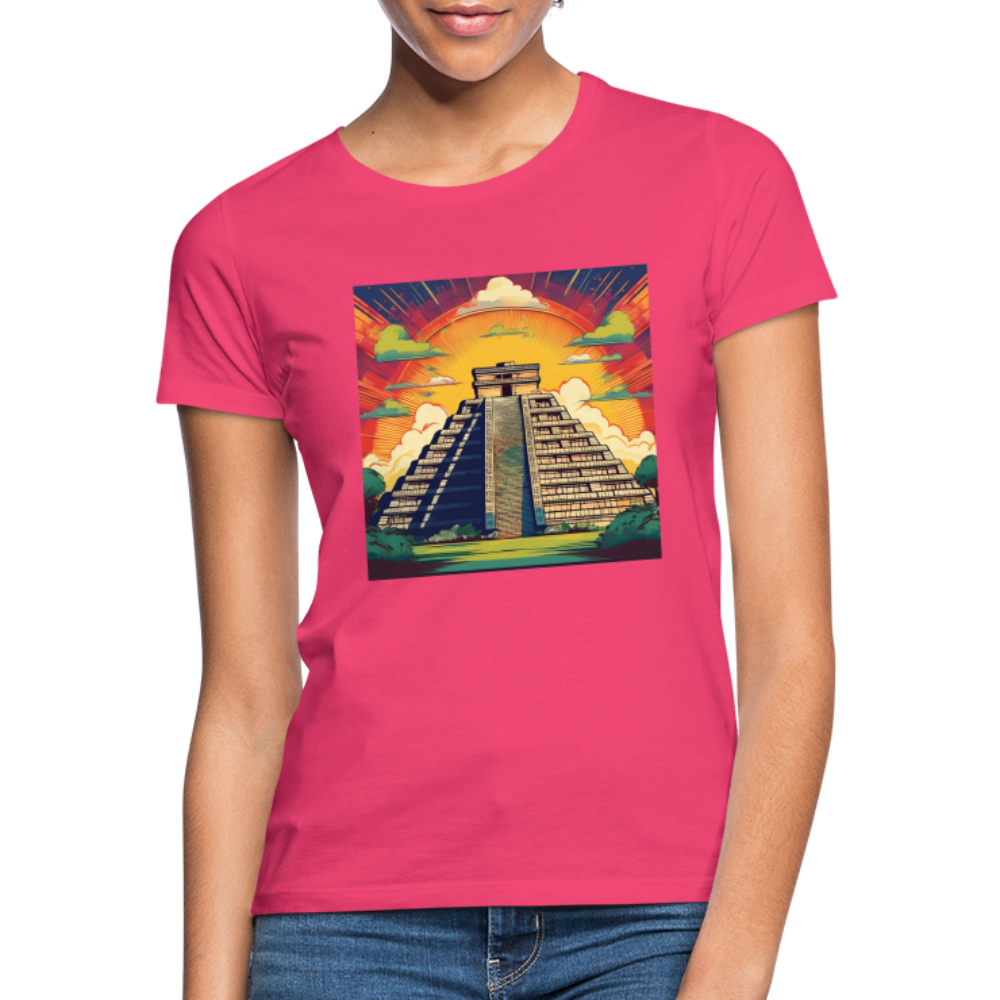 T-Shirt Ladies Mexico "Pyramide" - Azalea
