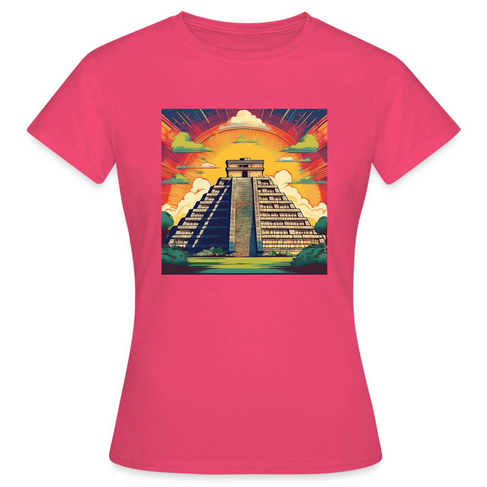T-Shirt Ladies Mexico "Pyramide" - Azalea