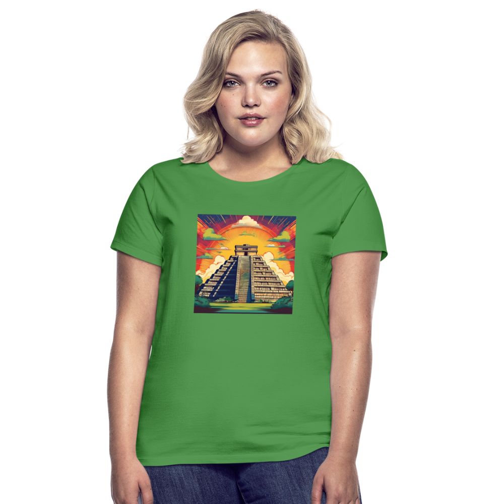 T-Shirt Ladies Mexico "Pyramide" - Kelly Green