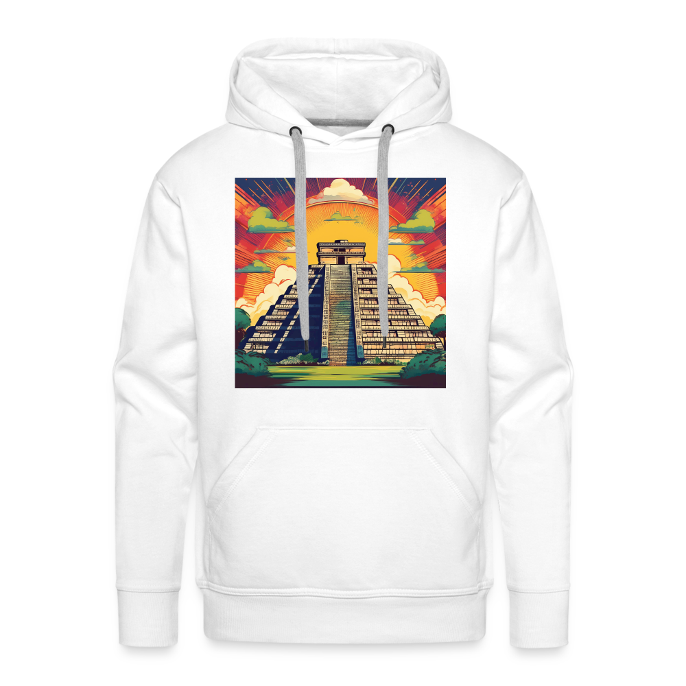 Hoodie Mexico "Pyramide" - Weiß