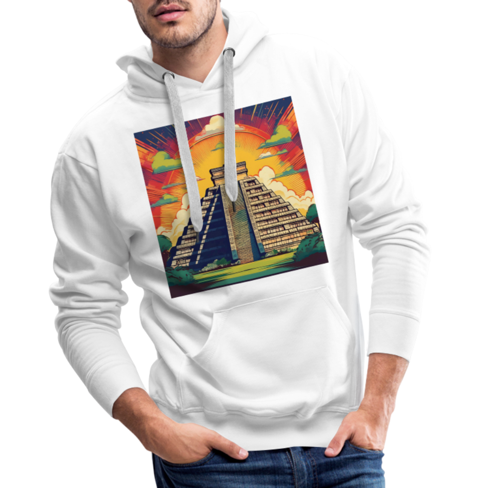 Hoodie Mexico "Pyramide" - Weiß