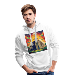 Hoodie Mexico "Pyramide" - Weiß