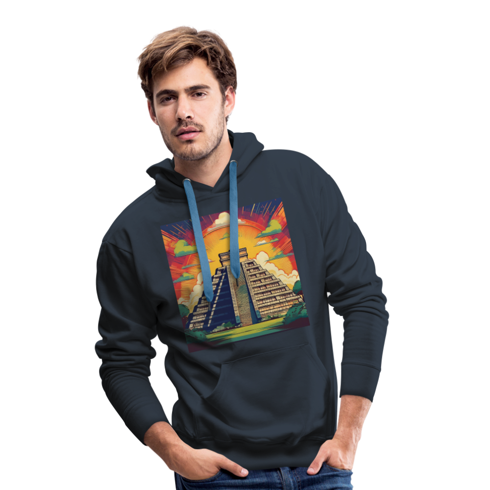 Hoodie Mexico "Pyramide" - Navy