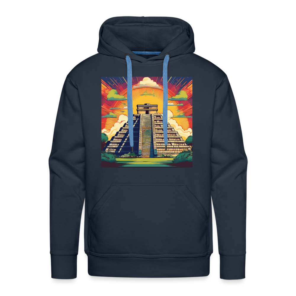 Hoodie Mexico "Pyramide" - Navy