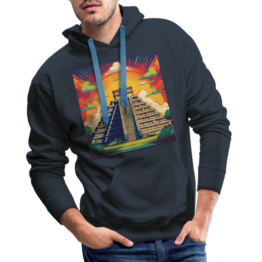 Hoodie Mexico "Pyramide" - Navy
