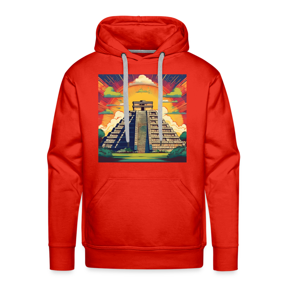 Hoodie Mexico "Pyramide" - Rot