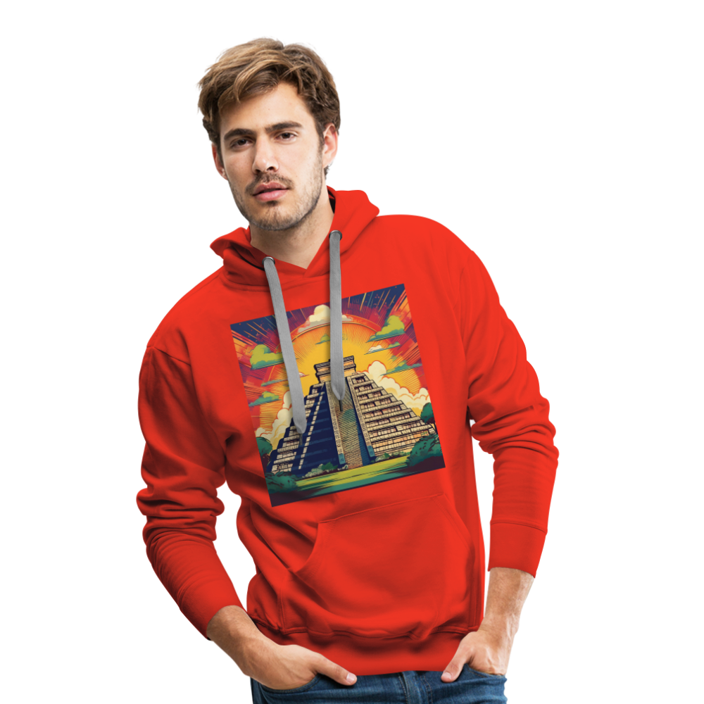 Hoodie Mexico "Pyramide" - Rot