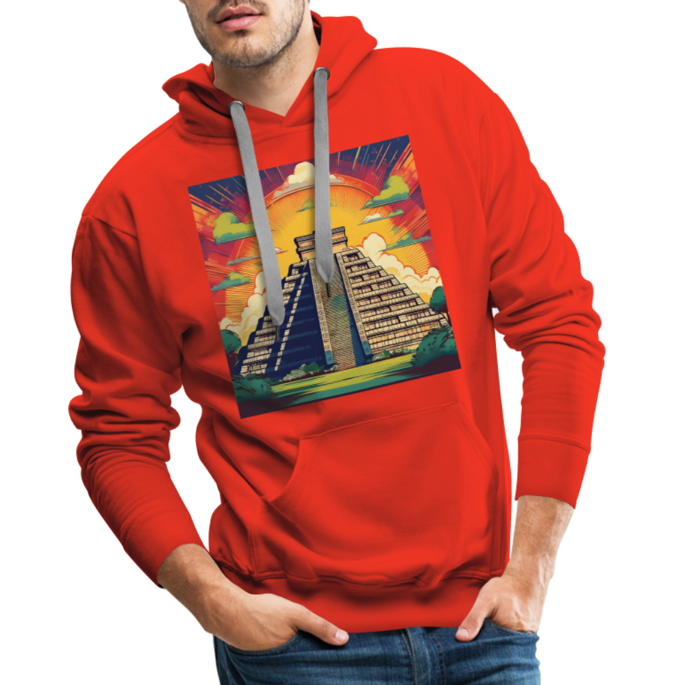 Hoodie Mexico "Pyramide" - Rot