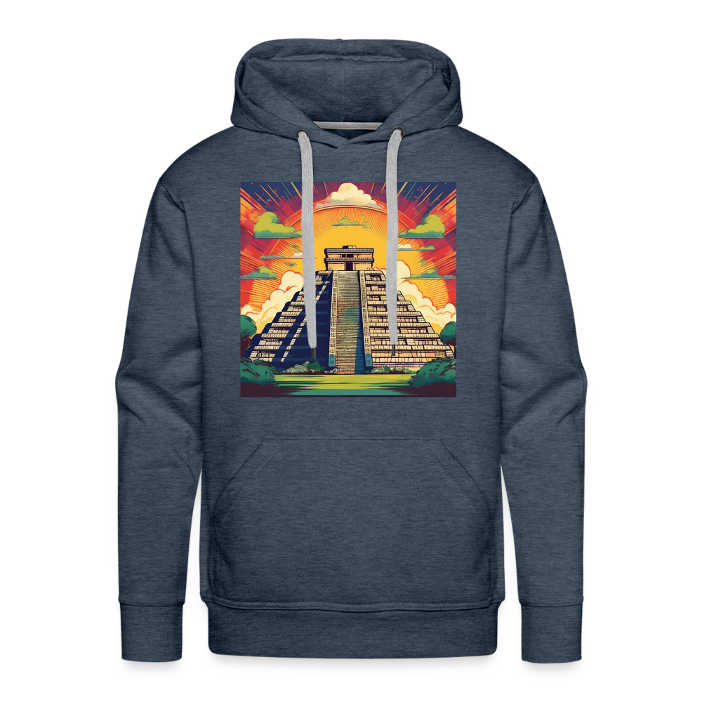 Hoodie Mexico "Pyramide" - Jeansblau