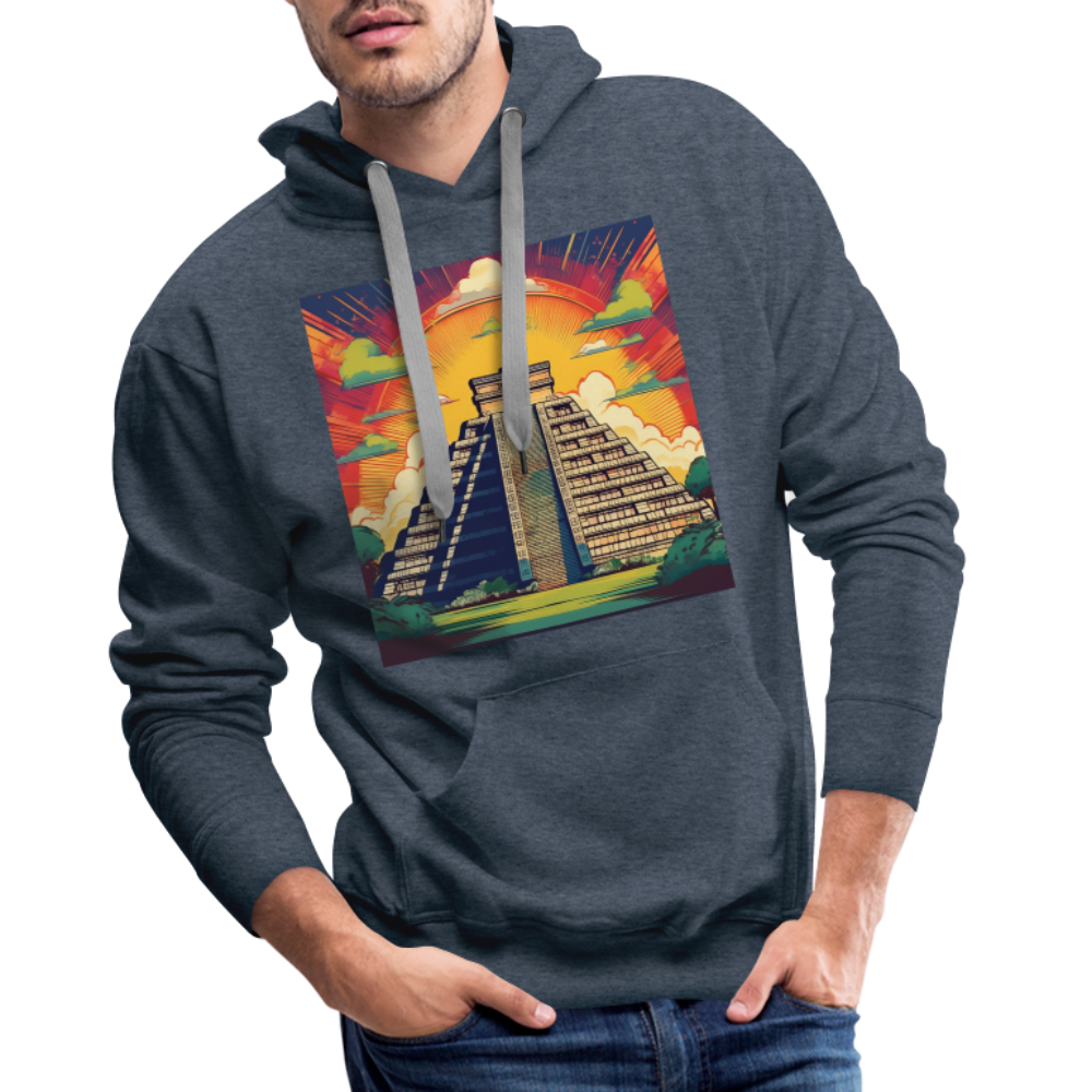 Hoodie Mexico "Pyramide" - Jeansblau