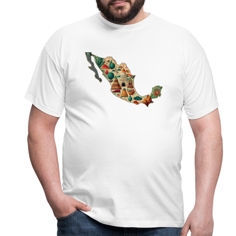 T-Shirt Mexico "Map" - Weiß