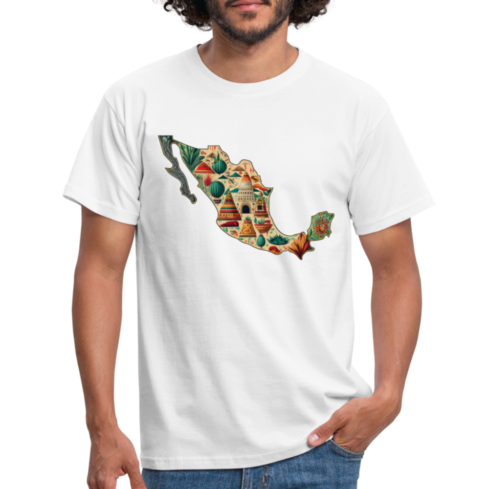 T-Shirt Mexico "Map" - Weiß