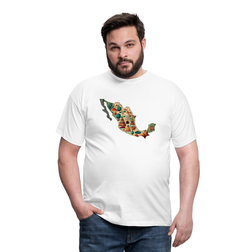 T-Shirt Mexico "Map" - Weiß
