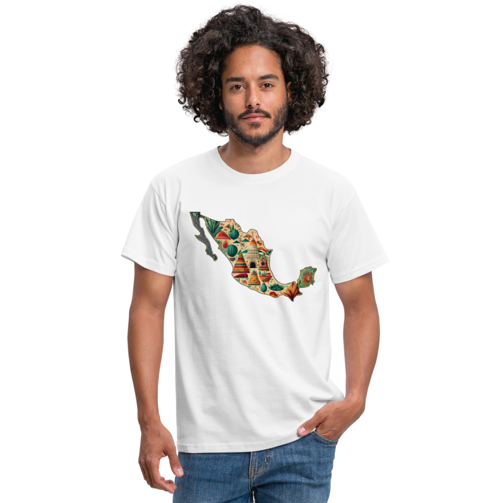 T-Shirt Mexico "Map" - Weiß