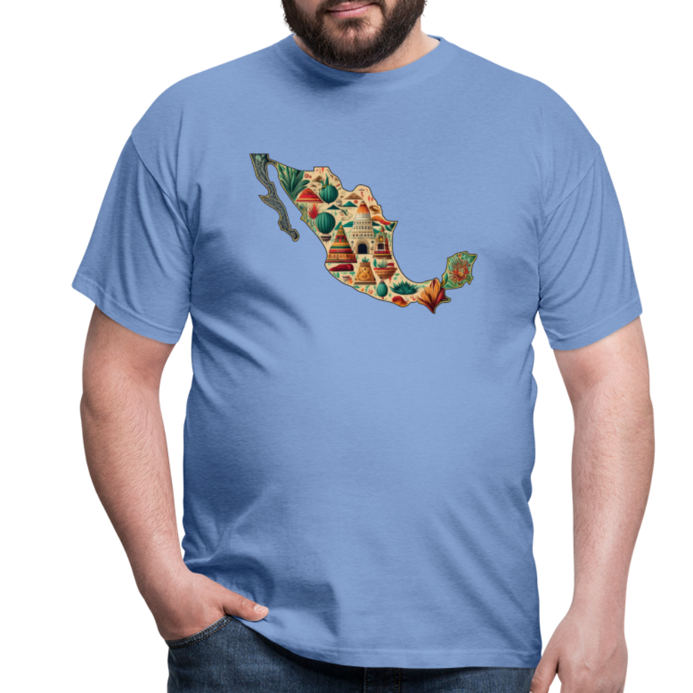 T-Shirt Mexico "Map" - carolina blue