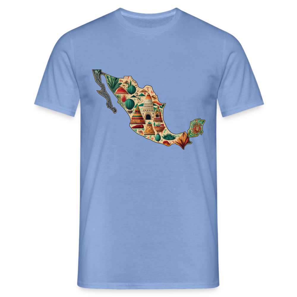 T-Shirt Mexico "Map" - carolina blue