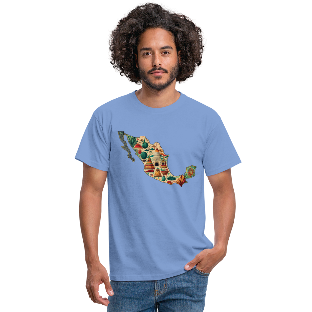 T-Shirt Mexico "Map" - carolina blue