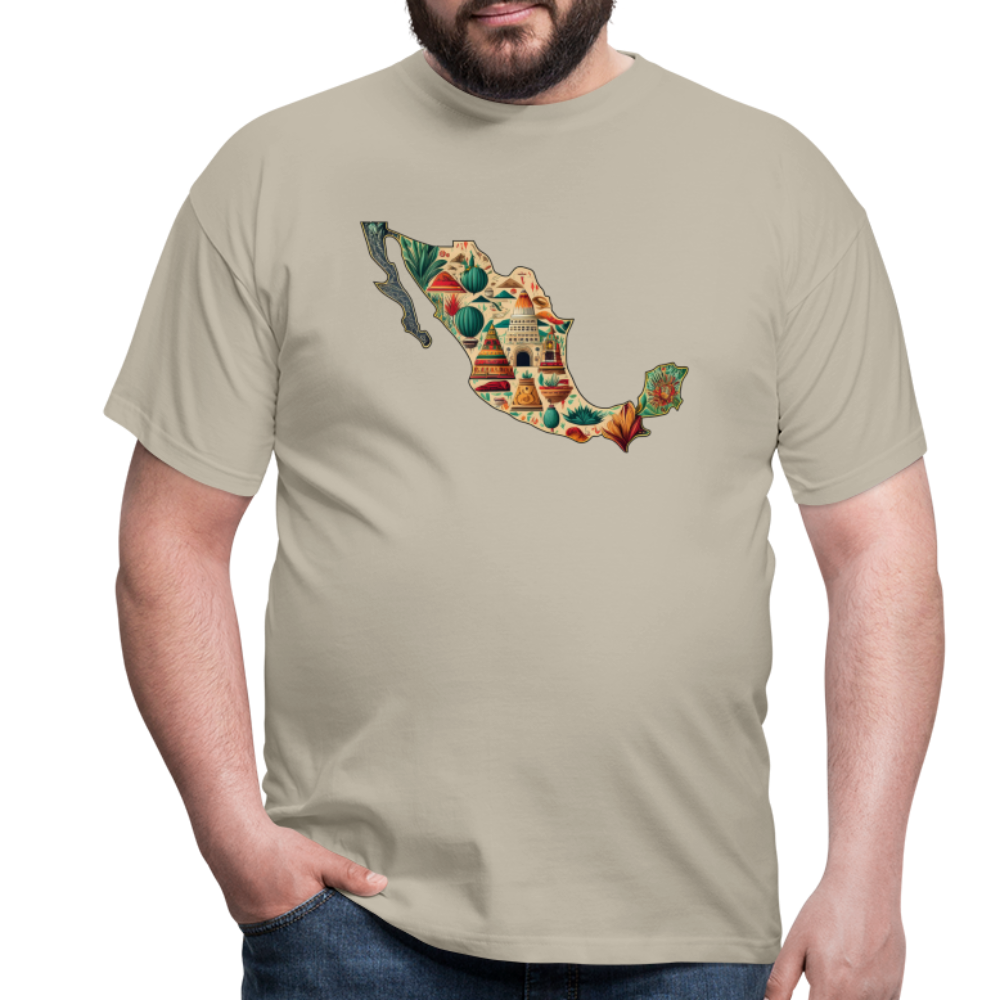 T-Shirt Mexico "Map" - Sandbeige