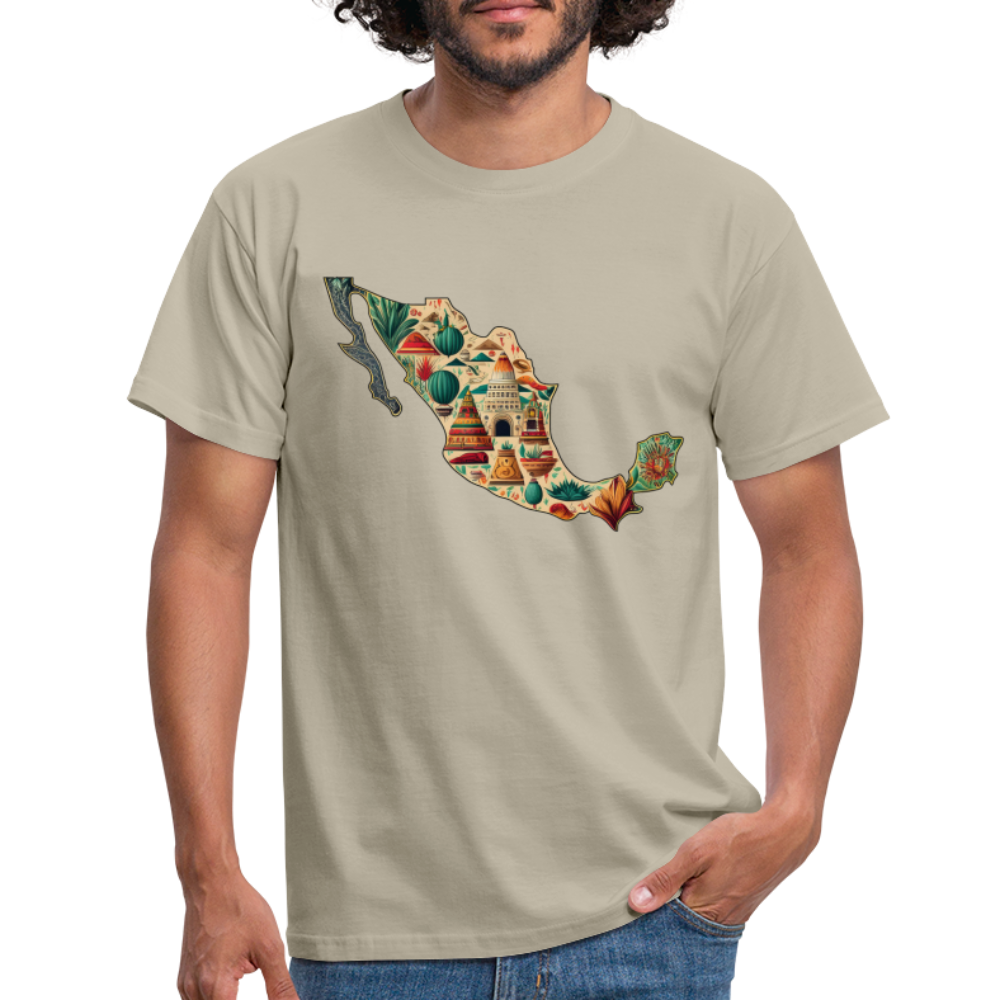 T-Shirt Mexico "Map" - Sandbeige