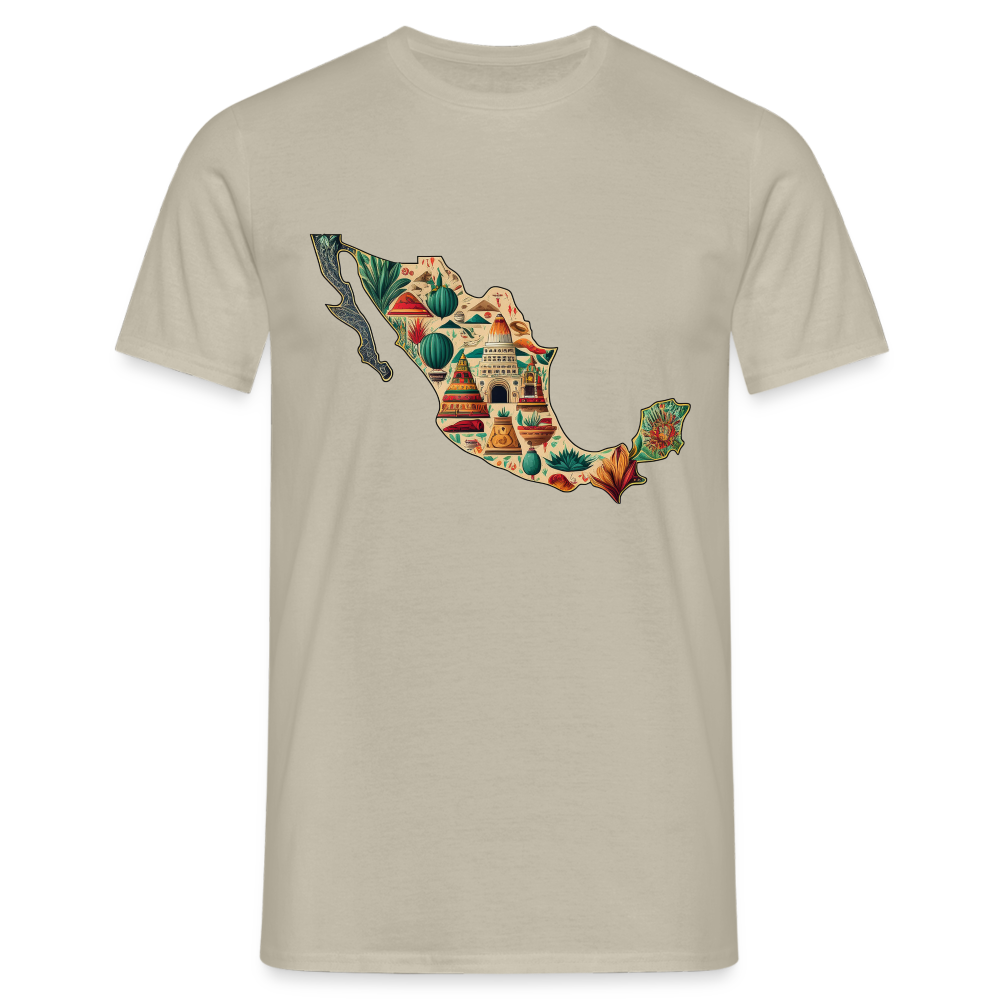 T-Shirt Mexico "Map" - Sandbeige