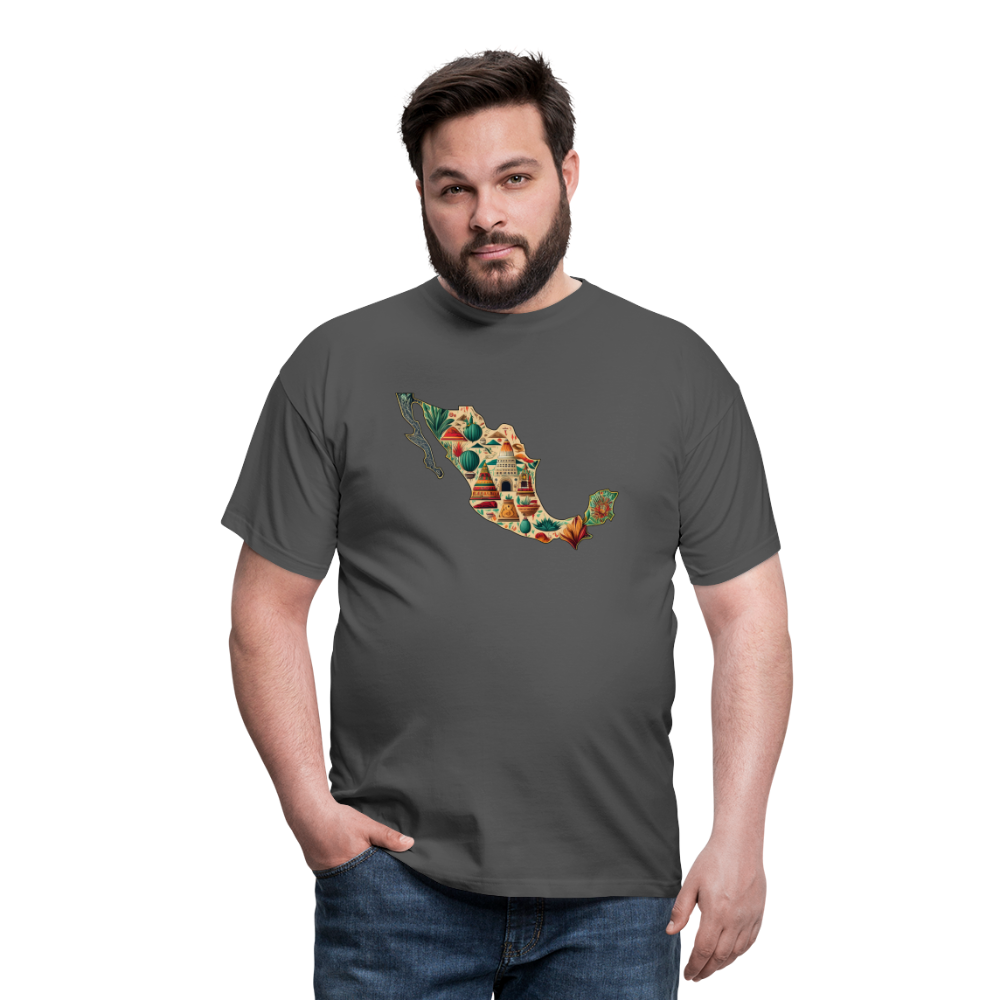 T-Shirt Mexico "Map" - Anthrazit