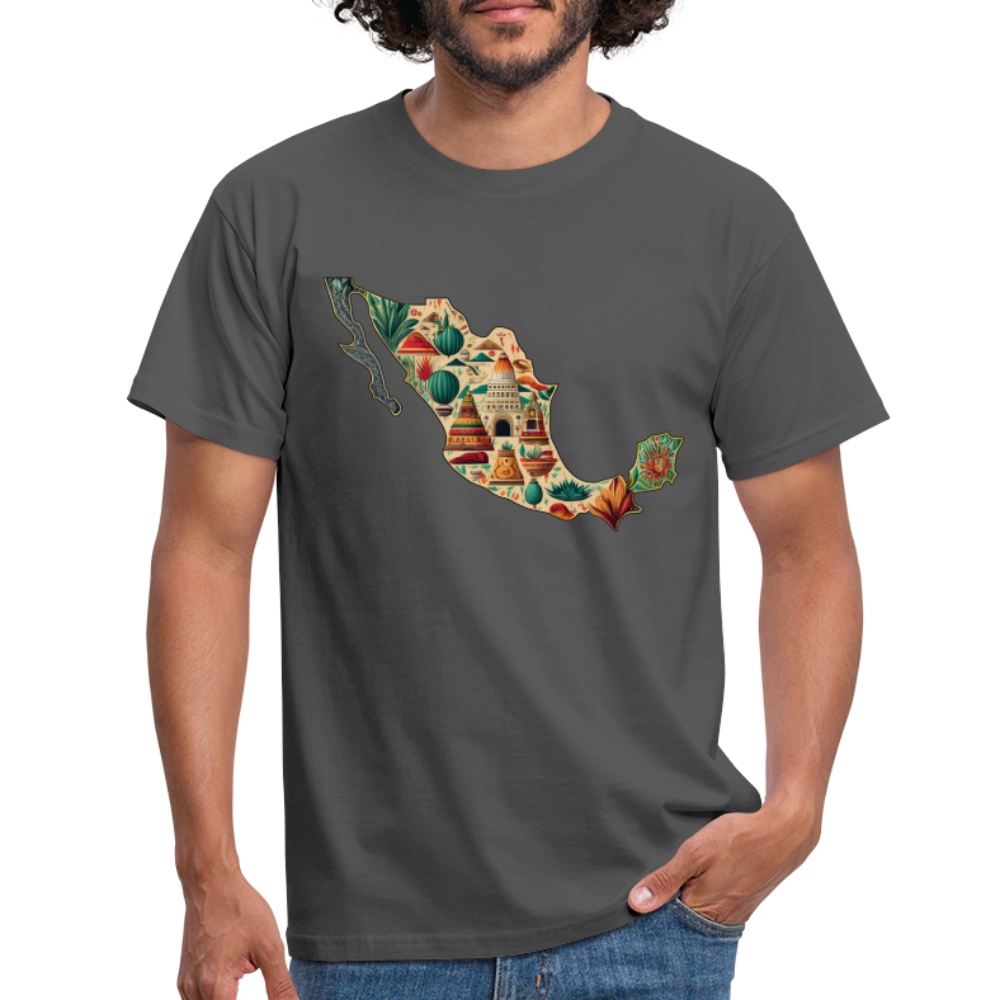 T-Shirt Mexico "Map" - Anthrazit