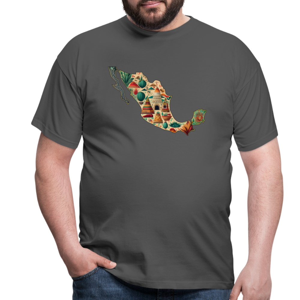 T-Shirt Mexico "Map" - Anthrazit