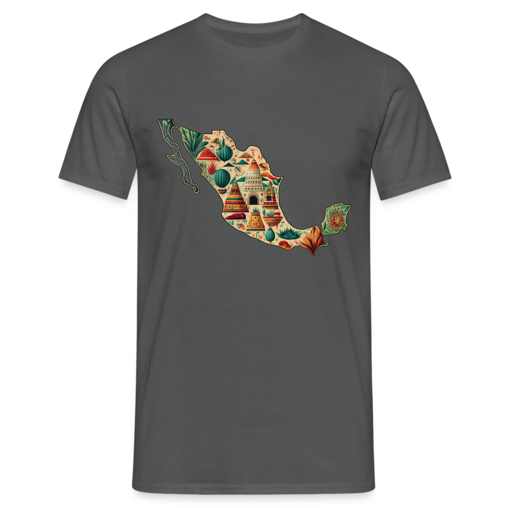 T-Shirt Mexico "Map" - Anthrazit