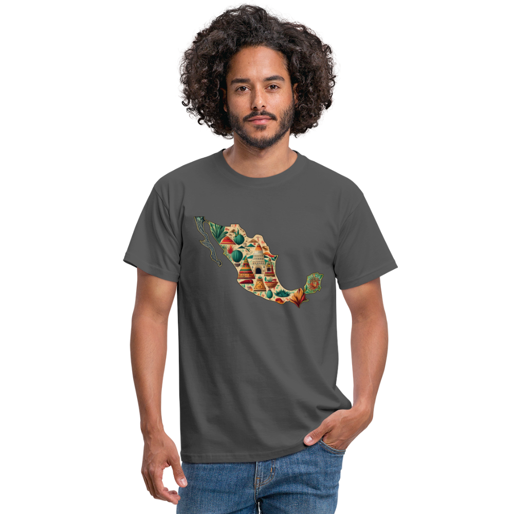 T-Shirt Mexico "Map" - Anthrazit
