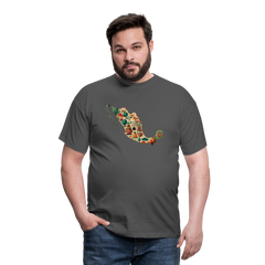 T-Shirt Mexico "Map" - Anthrazit