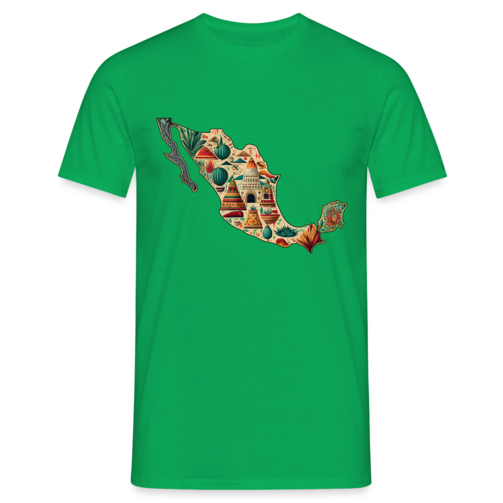 T-Shirt Mexico "Map" - Kelly Green