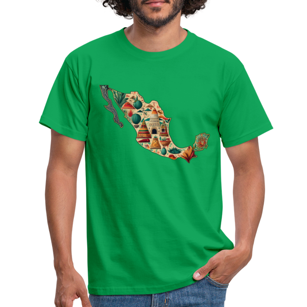 T-Shirt Mexico "Map" - Kelly Green