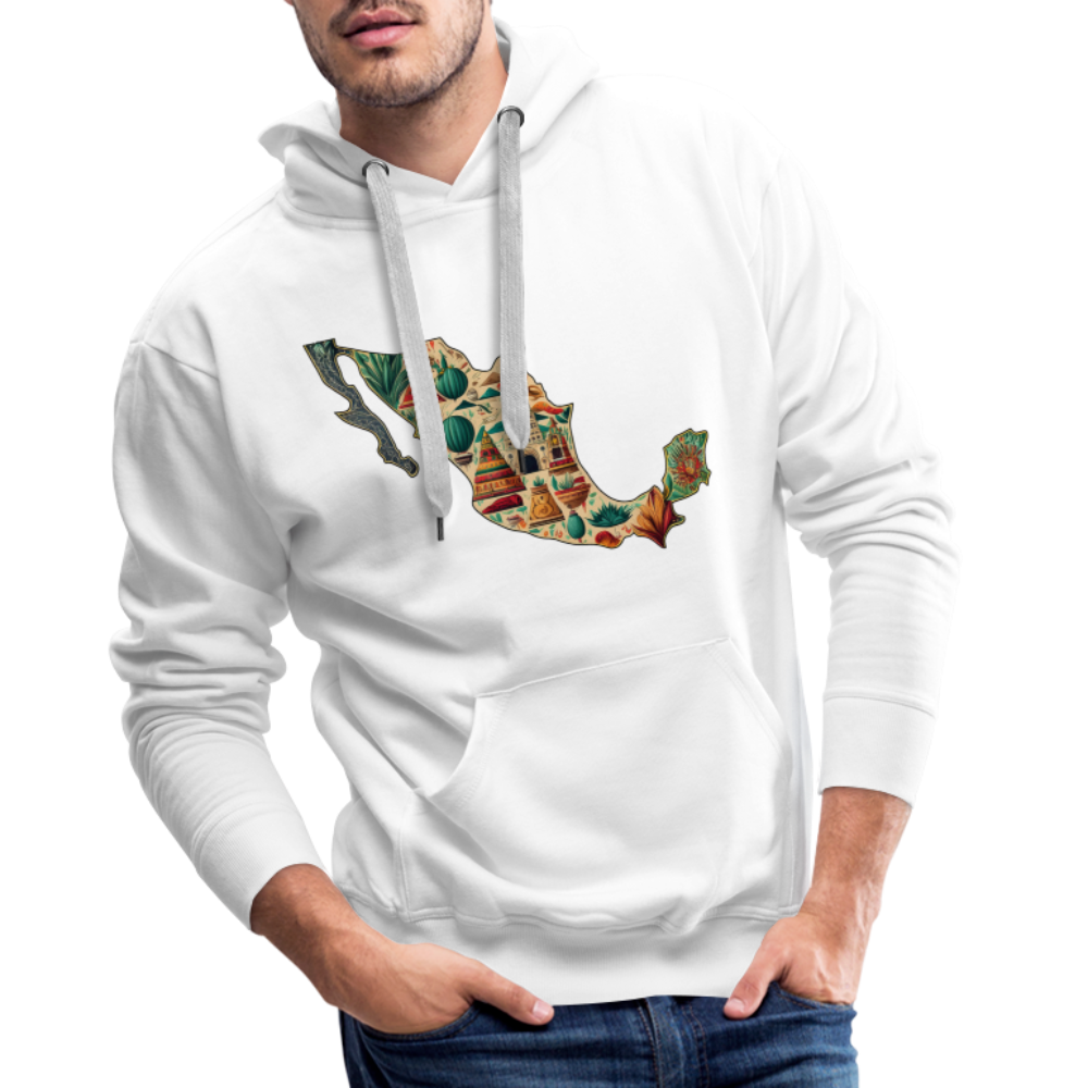 Hoodie Mexico "Map" - Weiß