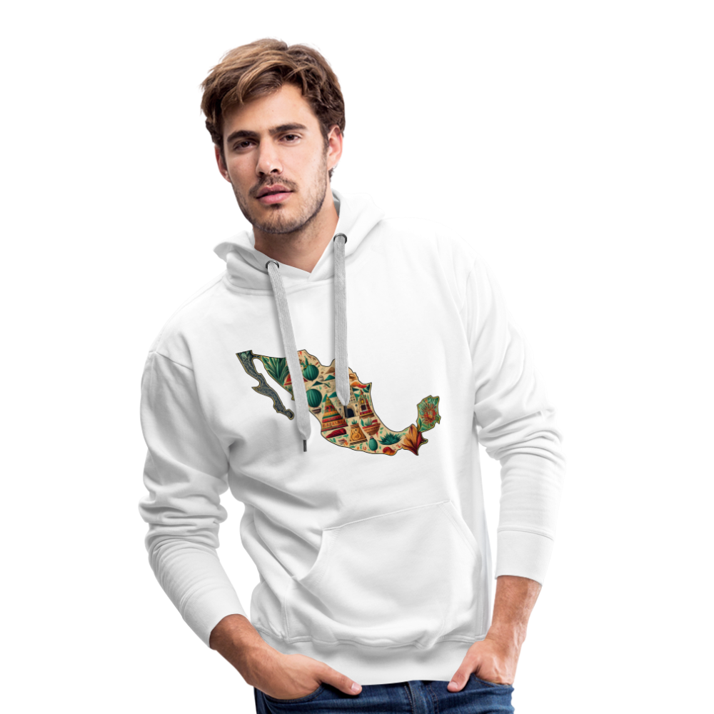 Hoodie Mexico "Map" - Weiß