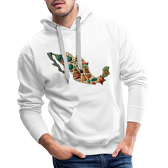 Hoodie Mexico "Map" - Weiß