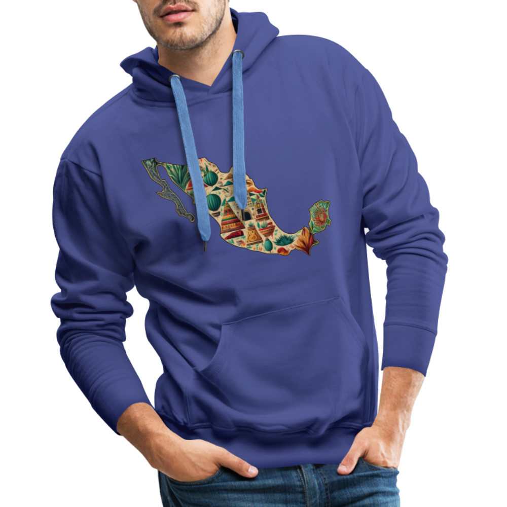 Hoodie Mexico "Map" - Königsblau